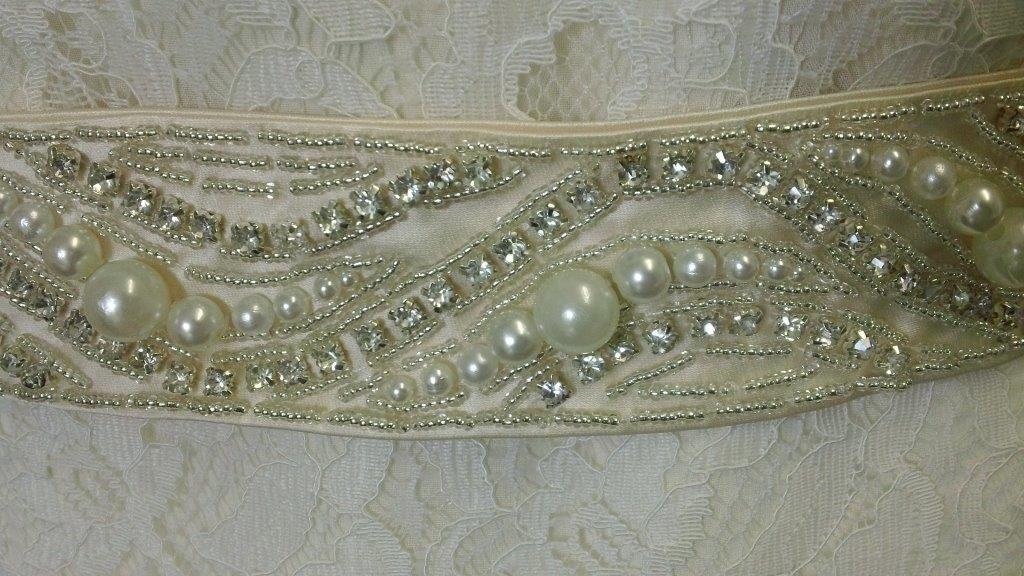 wedding dress sash belt